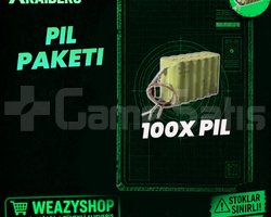 100x PİL ARC RAİDERS
