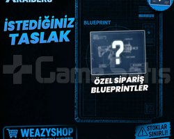 İSTEDİĞİNİZ BLUEPRİNT TASLAK VERİLİR