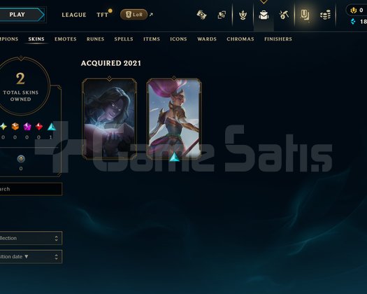 TR Unranked | 2 Kostüm - 18K Mö | LoL Hesap