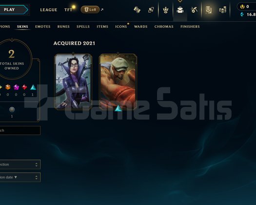 TR Unranked | 2 Kostüm - 16K Mö | LoL Hesap