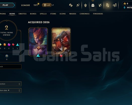 TR Unranked | 2 Kostüm - 25 Hero | LoL Hesap