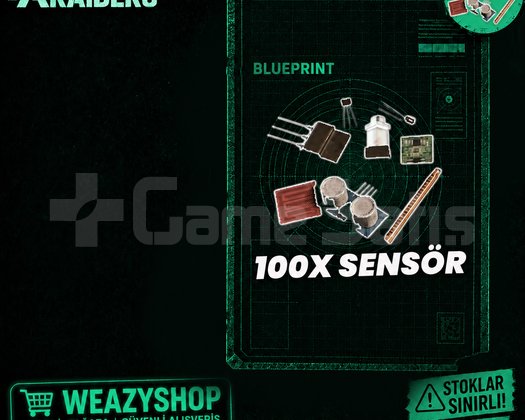 100X SENSÖR ARC RAİDERS