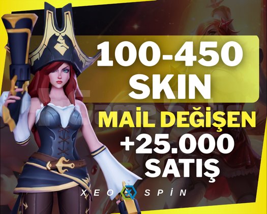 100-450 SKIN | MAİL DEĞİŞEN RANDOM | 25,000+ SATIŞ