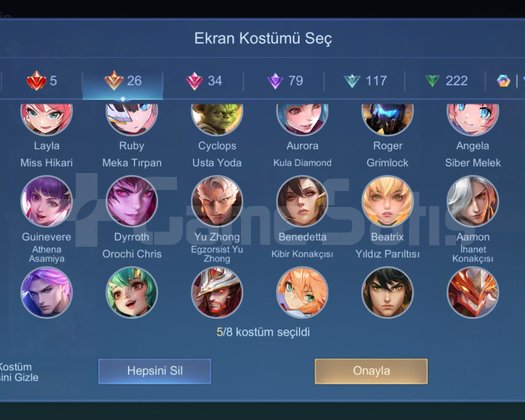 5 Legends 500+ kostüm