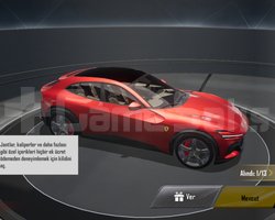 PUBG FERRARİ ARABA KARTI