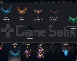 Lol 177 Skinli 245 Lvl Plat Hesap
