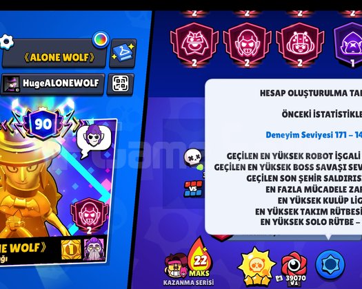 2019 Hesap | 109K Kupa | Full + 400+ Skin