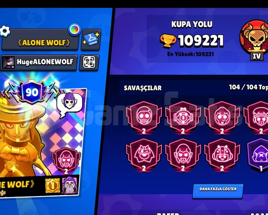 2019 Hesap | 109K Kupa | Full + 400+ Skin