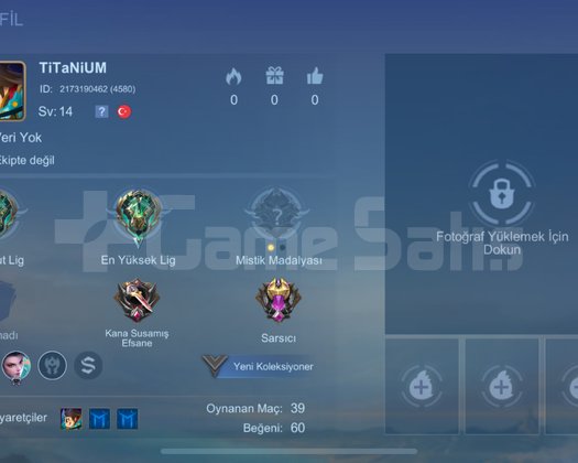 Yüksek Kazanma Oranlı 62KSP Epik Fresh Smurf Hesap