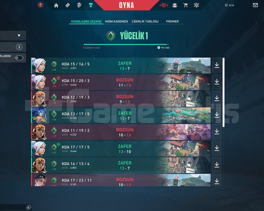 Yüce 2 4 vandal 3 bıçaklı hesap