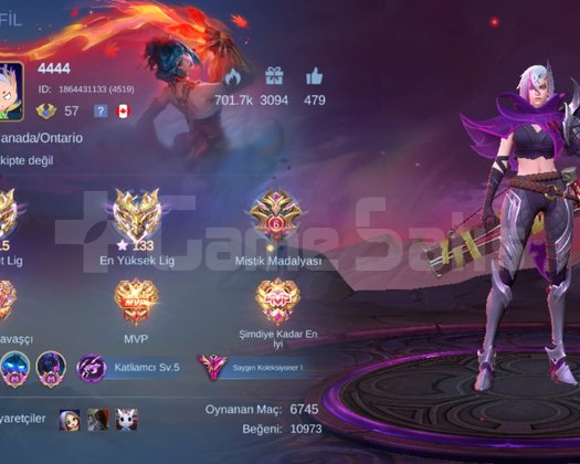 Premium Mobile Legends Hesabı