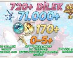 EU UL45+ | 720+ Wish 71000+ Astrite + 170 Tides