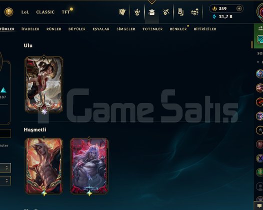 100K DEĞERİNDE LOL HESAP