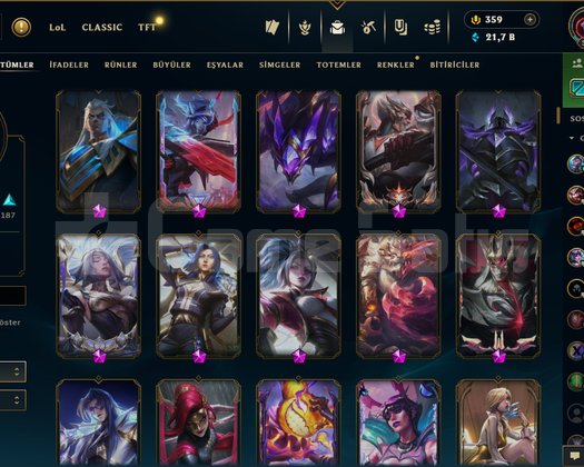 100K DEĞERİNDE LOL HESAP