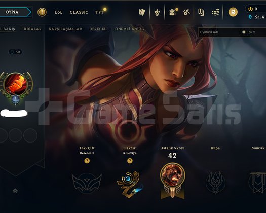 UNRANKED DERECELİ HAZIR S9 ACC NİCK CHANGE FRESH