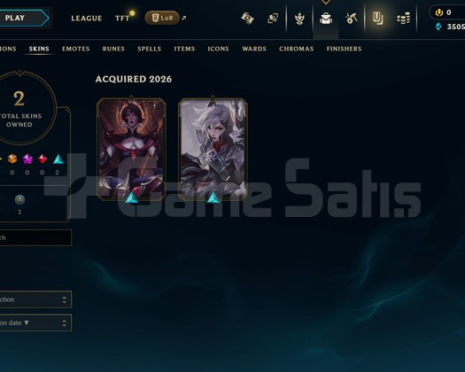 TR Unranked | 2 Kostüm - 24 Hero | LoL Hesap