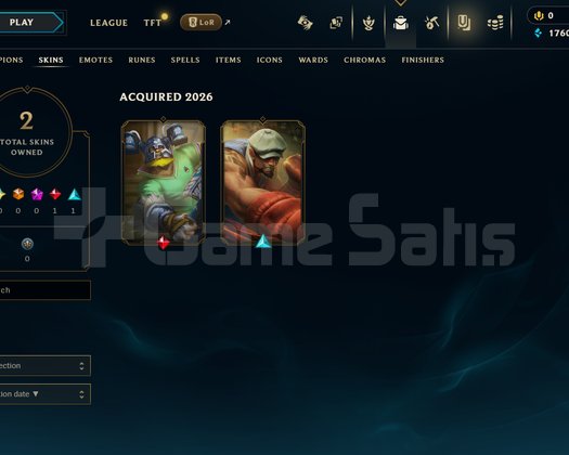 TR Unranked | 2 Kostüm - 34 Hero | LoL Hesap