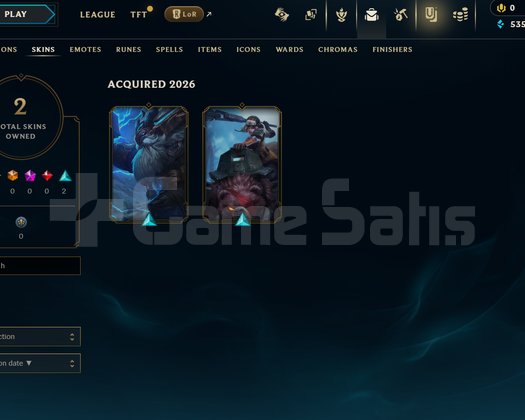 TR Unranked | 2 Kostüm - 22 Hero | LoL Hesap
