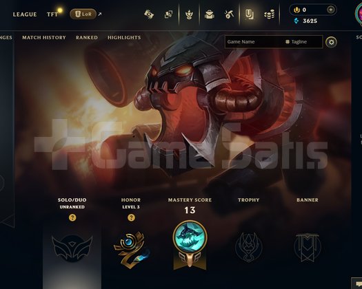 TR Unranked | 2 Kostüm - 22 Hero | LoL Hesap