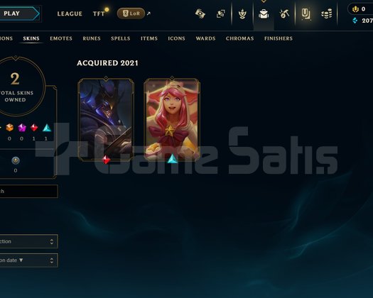 TR Unranked | 2 Kostüm - 25 Hero | LoL Hesap