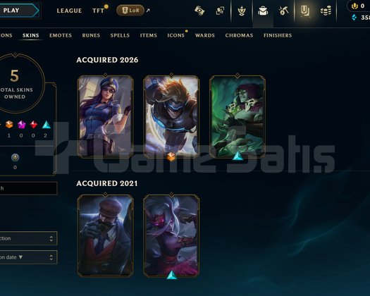 TR Unranked | 5 Kostüm - 24 Hero | LoL Hesap