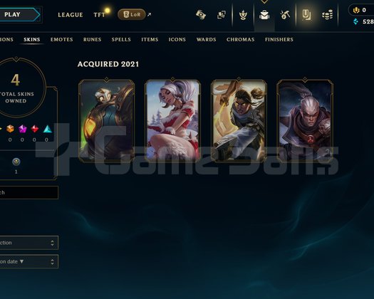 TR Unranked | 4 Kostüm - 26 Hero | LoL Hesap