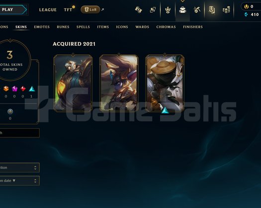 TR Unranked | 3 Kostüm - 25 Hero | LoL Hesap