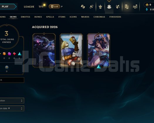 TR Unranked | 3 Kostüm - 29 Hero | LoL Hesap