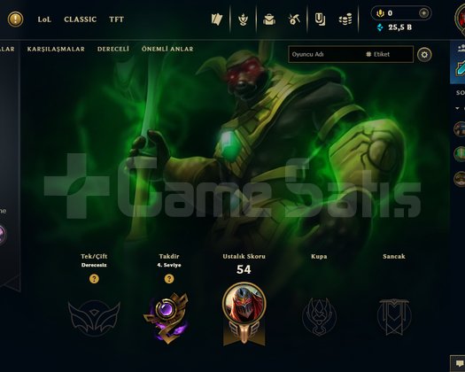 30 LVL BOL KOSTÜMLÜ UNRANKED HESAP HANDMADE!