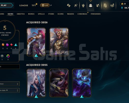 TR Unranked | 5 Kostüm - 28K Mö | Dereceli Hazır