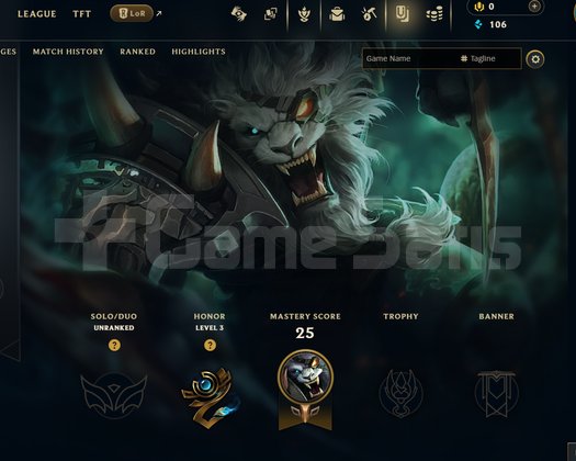 EUW Unranked | 4 Kostüm - 61 Hero | LoL Hesap