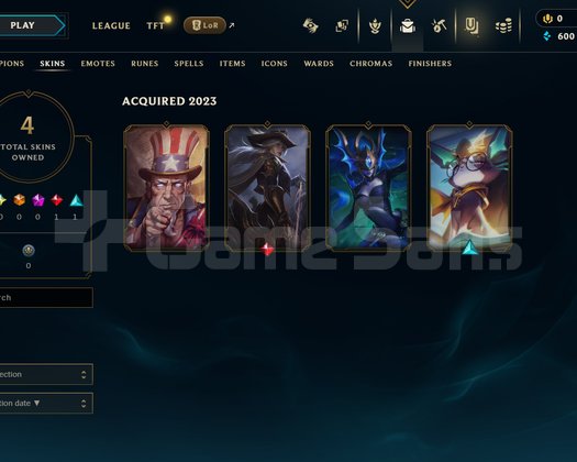 EUW Silver 3 | 4 Kostüm - 58 Hero | LoL Hesap