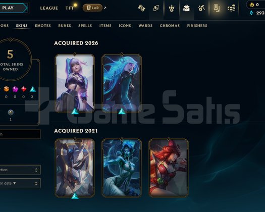 EUW Unranked | 5 Kostüm - 40 Hero | Dereceli Hazır
