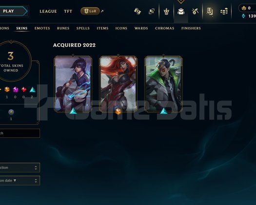 EUW Unranked | 3 Kostüm - 52 Hero | Dereceli Hazır