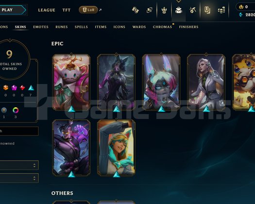 EUW Unranked | 9 Kostüm - 43 Hero | LoL Hesap