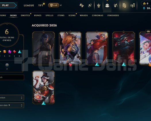 EUW Unranked | 6 Kostüm - 20K Mö | Dereceli Hazır