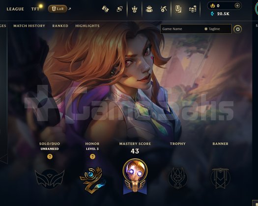 EUW Unranked | 6 Kostüm - 20K Mö | Dereceli Hazır