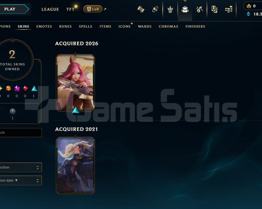 EUW Unranked | 2 Kostüm - 18K Mö | LoL Hesap