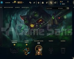 EUW Unranked | 4 Kostüm - 29 Hero | LoL Hesap
