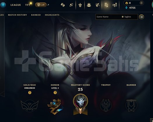 EUW Unranked | 4 Kostüm - 29 Hero | LoL Hesap