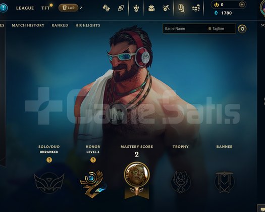 EUW Unranked | 2 Kostüm - 24 Hero | LoL Hesap
