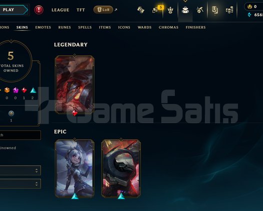 EUW Unranked | 5 Kostüm - 45 Hero | Dereceli Hazır