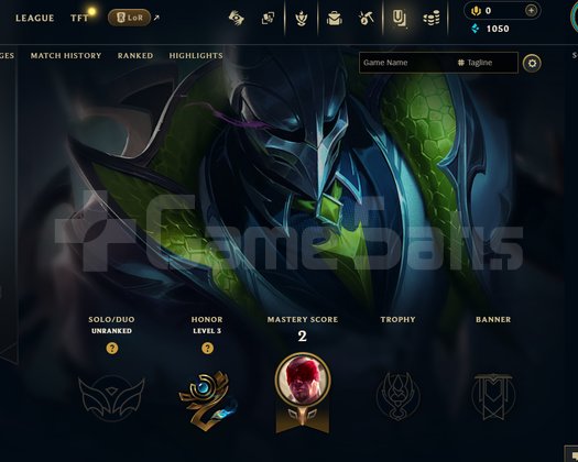 EUW Unranked | 4 Kostüm - 35 Hero | LoL Hesap