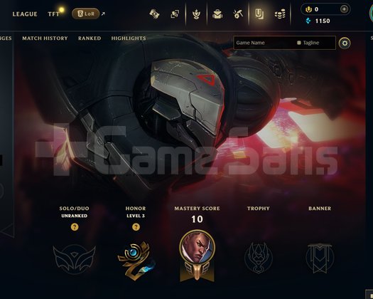 EUW Unranked | 6 Kostüm - 34 Hero | LoL Hesap
