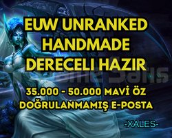DERECELİ HAZIR EUW HANDMADE 35-50K +MÖ +30 LV