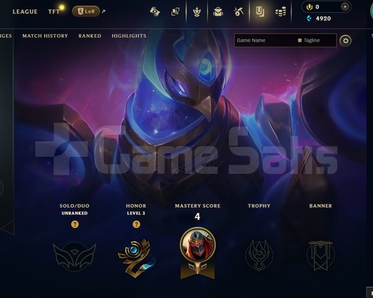 EUW Unranked | 5 Kostüm - 34 Hero | LoL Hesap