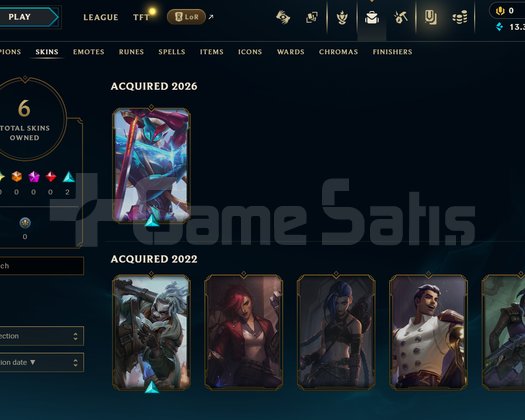 EUW Unranked | 6 Kostüm - 31 Hero | LoL Hesap