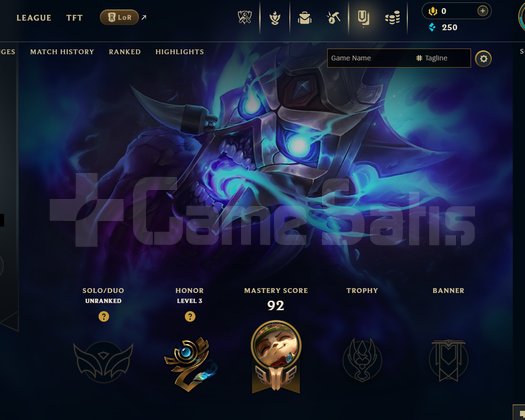 EUW Unranked | 7 Kostüm - 52 Hero | LoL Hesap