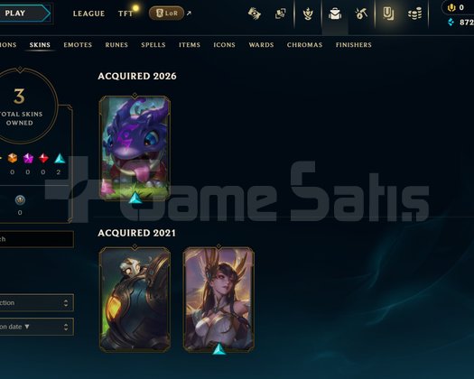 EUW Unranked | 3 Kostüm - 32 Hero | LoL Hesap