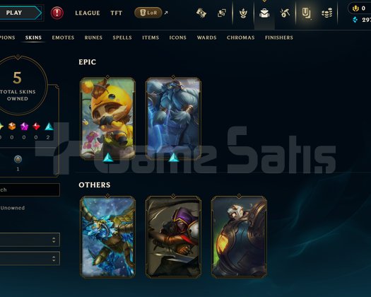 EUW Unranked | 5 Kostüm - 30 Hero | LoL Hesap